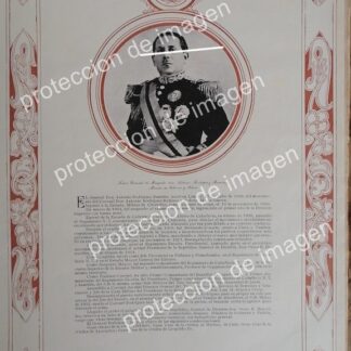 AFICHE ANTIGUO DE PERU, GENERAL. ANTONIO RODRIGUEZ RAMIREZ. 1937 / Militares