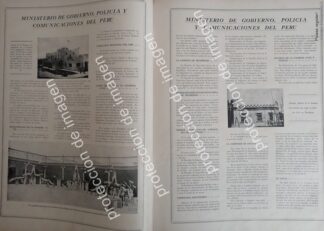 AFICHE ANTIGUO DE PERU, MINISTERIO DE POLICIA Y GOBIERNO 1937