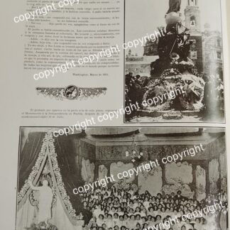 HOJA DE PRENSA ANTIGUA 1911 CORO DE NIÑOS, TEATRO ARBEU / TEATROS