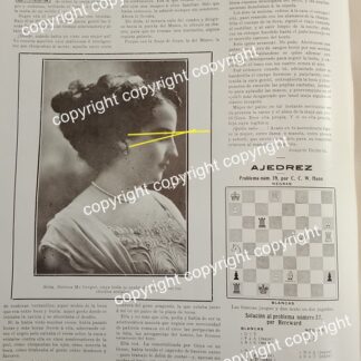 HOJA DE PRENSA ANTIGUA 1911 MENCION: DOLORES MAC GREGOR ANUNCIA BODA /ASM