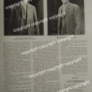 HOJA DE PRENSA ANTIGUA 1911 GUILEBALDO ROMERO Y AURELIO VARGAS /ABOGADOS /POLITICOS