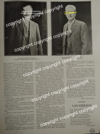 HOJA DE PRENSA ANTIGUA 1911 GUILEBALDO ROMERO Y AURELIO VARGAS /ABOGADOS /POLITICOS