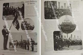 HOJA DE PRENSA ANTIGUA 1911 PRESIDENTE Y JURA DE BANDERA DEL BATALLON 32 /MILITARIA
