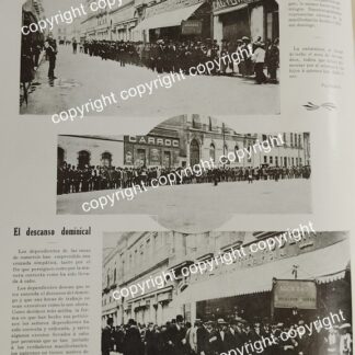 HOJA DE PRENSA ANTIGUA 1911 MANIFESTACION DE EMPLEADOS DE TIENDAS D.F CALLE PALMA /POLITICA