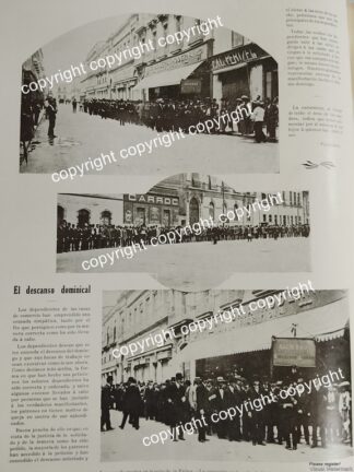 HOJA DE PRENSA ANTIGUA 1911 MANIFESTACION DE EMPLEADOS DE TIENDAS D.F CALLE PALMA /POLITICA