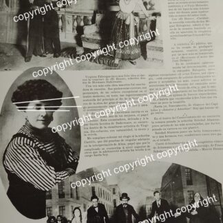 HOJA DE PRENSA ANTIGUA 1911 LA ACTRIZ BLANCA MATRAS EN EL TEATRO LIRICO /ARTISTAS