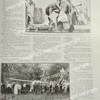 NOTA DE PRENSA ANTIGUA 1911 EL PILOTO HARRY ATWOOD Y SU RECORD /AVIACION / PILOTOS