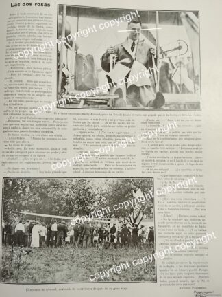 NOTA DE PRENSA ANTIGUA 1911 EL PILOTO HARRY ATWOOD Y SU RECORD /AVIACION / PILOTOS