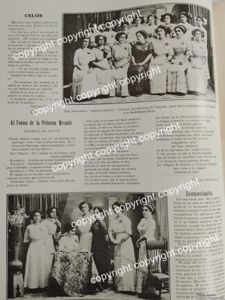 NOTA DE PRENSA ANTIGUA 1911 CLUB DEMOTRATICO. AGUSTINA RAMIREZ /FEMINISMO /POLITICA