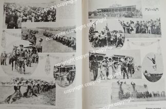 HOJA DE PRENSA ANTIGUA 1911 EJERCICIOS MILITARES. HIPODROMO DE LA CODESA