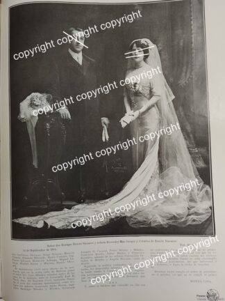 HOJA PRENSA ANTIGUA 1911 BODA. ROSETE MAC GREGOR ( ENRIQUE ROSETE) ASM
