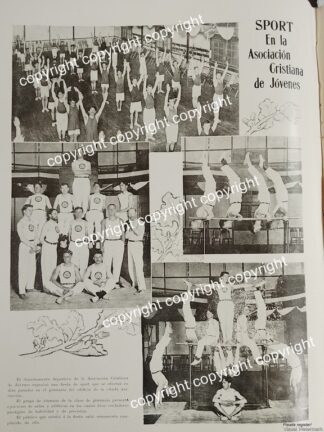 AFICHE ANTIGUO 1911 YMCA. ASOCIACION CRISTIANA DE JOVENES, MEXICO /ASM