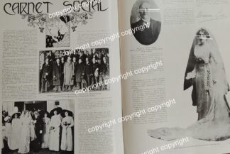 AFICHE ANTIGUO 1911 BODA NOVOA NOVOA /ASM ( MARIA DEL CARMEN NOVOA ) Y OTRAS NOTAS