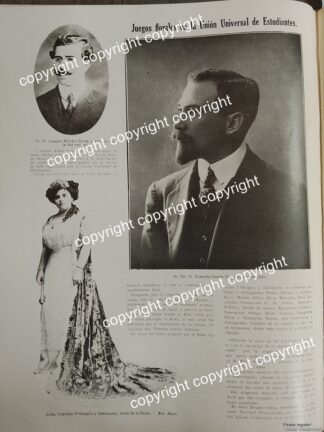 AFICHE ANTIGUO 1911 NEMESIO GARCIA NARANJO Y LA UNION UNIVERSAL DE ESTUDIANTES /POLITICOS