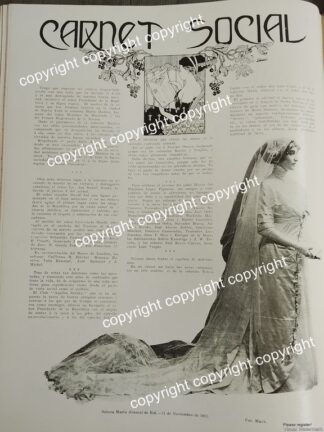 AFICHE ANTIGUO 1911 BODA. ABASCAL RUL /ASM Y OTRAS NOTAS