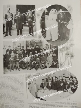 AFICHE ANTIGUO 1911 BODA. TERRAZAS LUJAN /Y MAS NOTAS / ASM