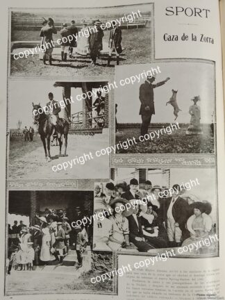 AFICHE ANTIGUO 1911 CLUB HIPICO ALEMAN, COL. LA CONDESA /ASM