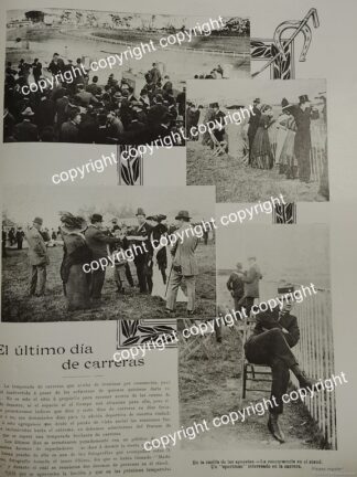 AFICHE ANTIGUO 1911 CARRERAS DE CABALLOS. HIPODROMO DE LA CODESA /ASM LDM