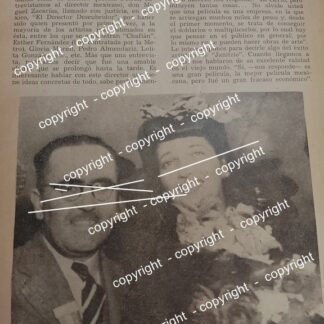 HOJA DE PRENSA ANTIGUA 1941 A MIGUEL ZACARIAS. / ARTISTAS CINE