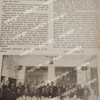 AFICHE ANTIGUO COMUNIDAD LIBANESA RECONOCE A DR. JOSE PADUA LATUF Y FRANCISCO PADUA LATUF