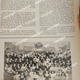 AFICHE ANTIGUO 1941 HABIB ESTEFANO Y LA JUVENTUD LIBANESA A.C. CLUB JUNIOR