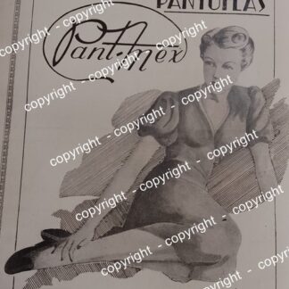AFICHE DE PUBLICIDAD ANTIGUA. PANTUNFLAS PENT-MEX, SARQUIS HNOS. 1941 /2