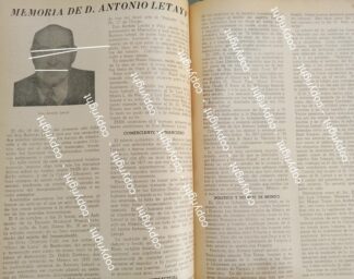 HOJA DE PRENSA ANTIGUA. MUERE ANTONIO LETAYF 1941 /COMUNIDAD LIBANESA /ASM