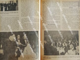 HOJA DE PRENSA ANTIGUA. FIESTA A MIGUEL ELIAS ABED. 1941 AVILA CAMACHO Y OTROS /ASM EMPRESARIOS