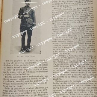 HOJA DE PRENSA ANTIGUA. SOBRE EL CORONEL. FELIX FAYAD 1941 / ASM