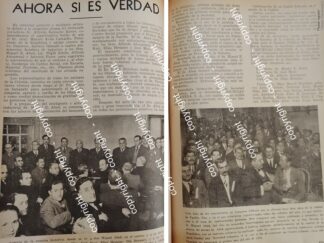 HOJA DE PRENSA ANTIGUA. BANQUETE DE LA COLONIA LIBANESA CON EL PRESIDENTE 1941 /ASM