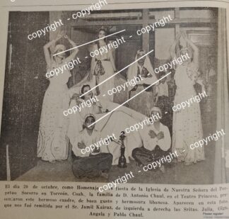 HOJA DE PRENSA ANTIGUA. LA FAMILIA CHAUL DE TORREON, TEATRO PRINCESA. 1941 /ASM