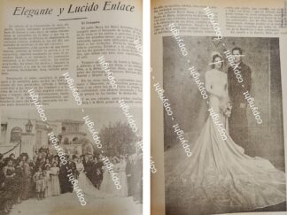 AFICHE ANTIGUO. BODA. HARP HELU ( SUHAD Y ALFREDO ) 1942 ASM