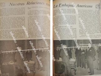 AFICHE ANTIGUO. GEORGE MESSERSMITH Y LA COLONIA LIBANESA 1942 ASM /POLITICOS