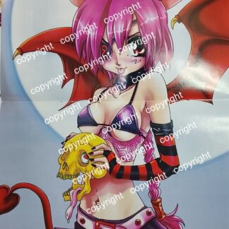 AFICHE RETRO RETRO. DIBUJO DE MANGA.  POSTER DE R.H CRISTOBAL. 2006 /DIBIJANTES