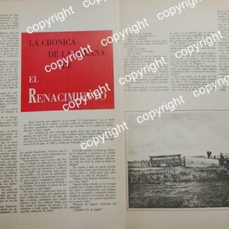 HOJA DE PRENSA RETRO. EL FERROCARRIL DE TLALPAN 1972