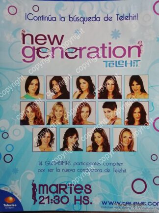 CARTEL PUBLICITARIO RETRO. TELEHIT 2005