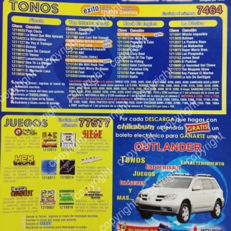 CARTEL PUBLICITARIO RETRO. CHICABUM, TONOS PARA CELULAR 2002 /2