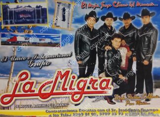 HOJA DE PUBLICIDAD RETRO. GRUPO MUSICAL. LA MIGRA 2005
