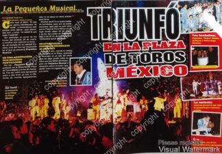 AFICHE RETRO, PEQUEÑOS MUSICAL TRIUNFA EN PLAZA MEXICO 2005 /MUSICOS