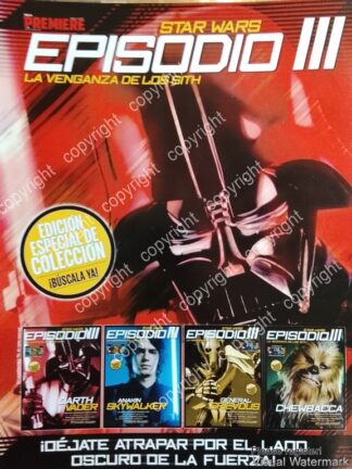 CARTEL PUBLICITARIO RETRO. PELICULA STAR WARS EPISODIO 3 2005