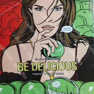 CARTEL PUBLICITARIO RETRO. PERFUMES BE DELICIUS DKNY 2008