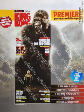 CARTEL PUBLICITARIO RETRO. PELICULA KING KONG 2005