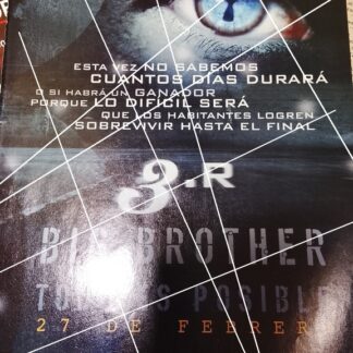 CARTEL PUBLICITARIO RETRO. LANZAN BIG BROTHER 3R 2005