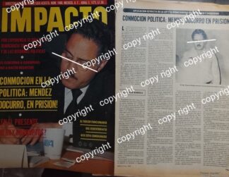 AFICHE VINTAGE. EUGENIO MENDEZ DOCURRO A LA CARCEL 1978 /POLITICOS