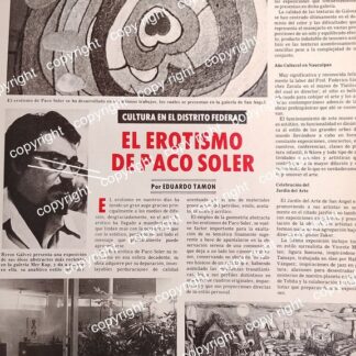 AFICHE RETRO. EXPOSICION GALERIA MER-KUP PINTORES. PACO SOLER Y BYRON GALVEZ 1977