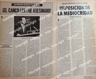 AFICHE RETRO. ASESINATO DE MAURICIO BERGONOVO 1977 /POLITICOS