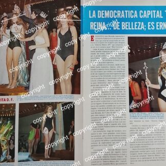 AFICHE RETRO. ERNESTINA SODI MIRANDA. SEÑORITA D.F. 1977 /ASM