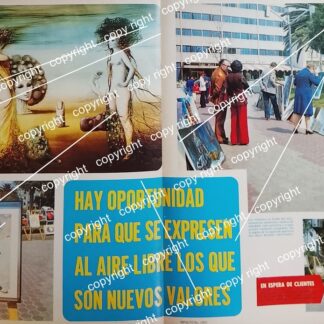 AFICHE RETRO. PLAZA EL JARDIN DEL ARTE. COL. SAN RAFAEL. D.F 1977 / LDM /PINTORES