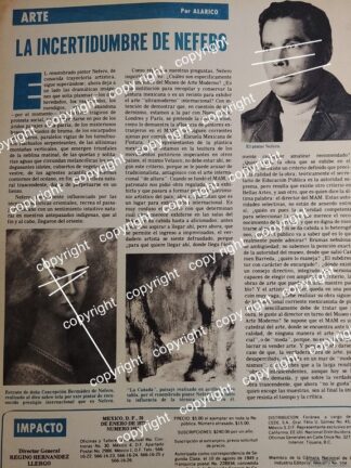 AFICHE RETRO. EL PINTOR NEFERO. IGNACIO LOPEZ BELTRAN 1977 /PINTORES