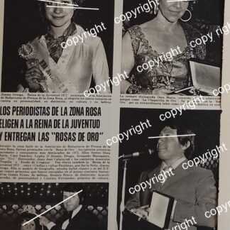 AFICHE RETRO. PREMIOS LAS ROSAS DE ORO, REYNA DE LA JUVENTUD 1972 / ESPECTACULOS